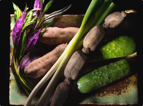 写真：地産地消の野菜