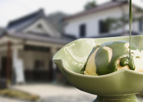 写真：抹茶でアフォガード