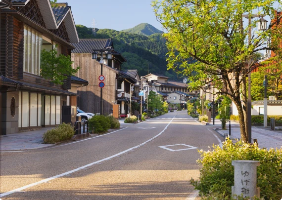 写真：山中温泉「ゆげ街道」